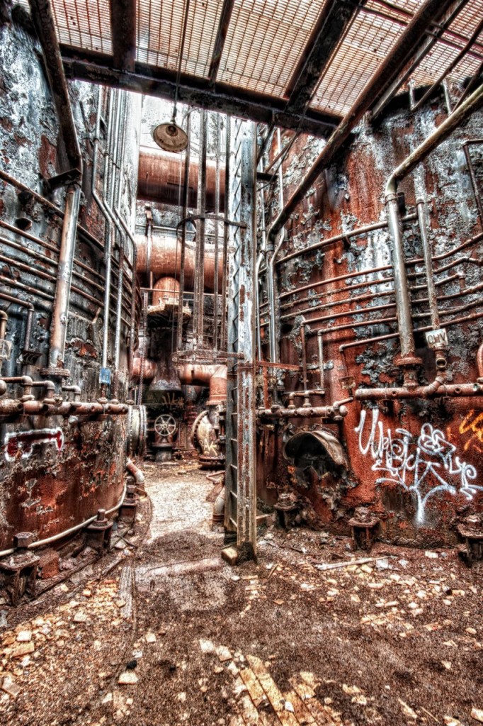 Inside of Carrie Furnace
